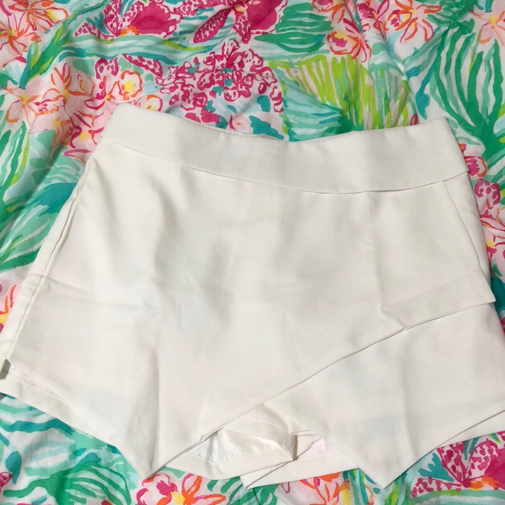 white envelope skirt